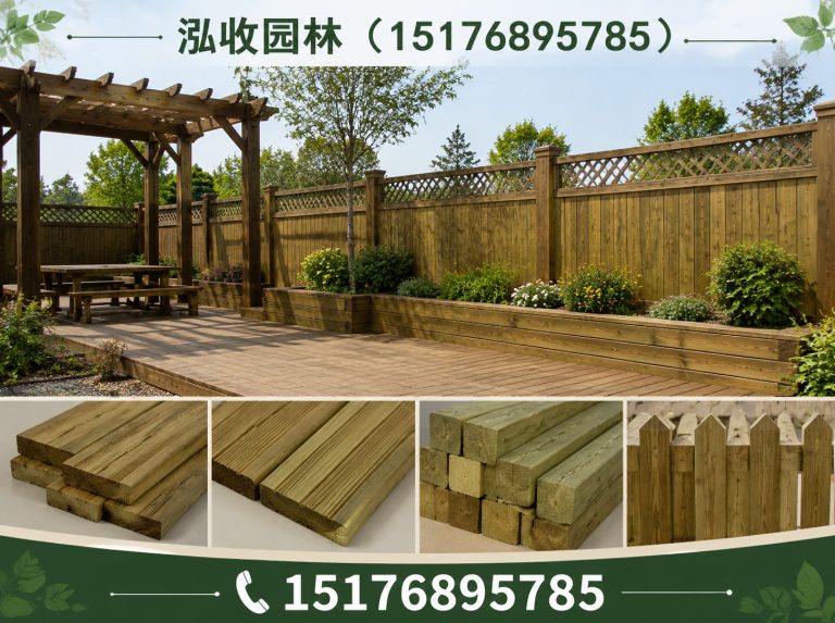 丹东防腐木展示图